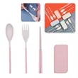 3pcs Wheat Straw Cutlery Set | https://www.bestnamebadges.com