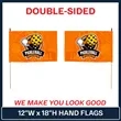 12" x 18" Hand Flag - Double Sided | https://www.bestnamebadges.com