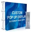 Custom Printed Fabric Pop-Up Straight Backdrop Display 8'x8' | https://www.bestnamebadges.com