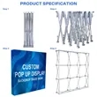 Custom Printed Fabric Pop-Up Straight Backdrop Display 8'x8' | https://www.bestnamebadges.com