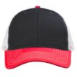 Cotton Tri-Color Caps with Mesh Back | https://www.bestnamebadges.com