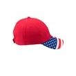 Patriotic Baseball Cap with Adjustable Velcro Strap | https://www.bestnamebadges.com