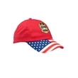 Patriotic Baseball Cap with Adjustable Velcro Strap | https://www.bestnamebadges.com