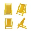 Plastic Foldable Mini Beach Chair Cell Phone Stand | https://www.bestnamebadges.com