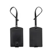 Genuine Leather Luggage Tag W/ Privacy Protection Cover | https://www.bestnamebadges.com
