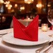 Reusable Cotton Dinner Napkins W/ Embroidered Logo | https://www.bestnamebadges.com