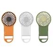 Plastic Mini Foldable Rechargeable Handheld Fan W/ Hook | https://www.bestnamebadges.com