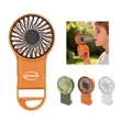 Plastic Mini Foldable Rechargeable Handheld Fan W/ Hook | https://www.bestnamebadges.com