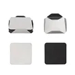 6 Piece Square Stainless Steel Coaster Set With Stand | https://www.bestnamebadges.com