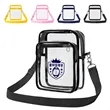 Clear PVC Crossbody Shoulder Bag | https://www.bestnamebadges.com