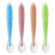 First Stage  Silicone Soft Tip Baby Feeding Spoon | https://www.bestnamebadges.com