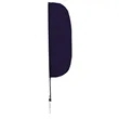 10' Solid-Color Stadium Flutter Flag Kit Single-Sided | https://www.bestnamebadges.com