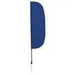 10' Solid-Color Stadium Flutter Flag Kit Single-Sided | https://www.bestnamebadges.com