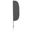 10' Solid-Color Stadium Flutter Flag Kit Single-Sided | https://www.bestnamebadges.com