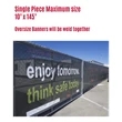 3' by 15' Custom Mesh Banner | https://www.bestnamebadges.com