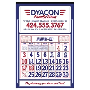 Skinner & Kennedy® Apron Calendar | https://www.bestnamebadges.com