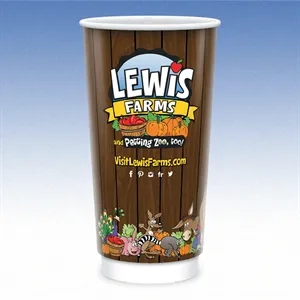 21 oz-Vx2® Gloss Double Wall Insulated Paper Cups