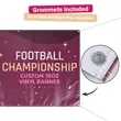 Custom Full Color Vinyl Banner With Grommets 3' X 5' | https://www.bestnamebadges.com