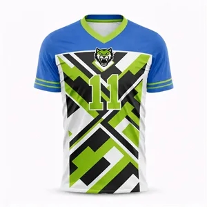 Unisex Sublimated Football Fanwear Jersey Spandex Mesh 210G