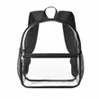 Wide Shoulder Straps Clear Backpack For Stadium | https://www.bestnamebadges.com