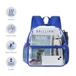 Wide Shoulder Straps Clear Backpack For Stadium | https://www.bestnamebadges.com