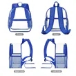Wide Shoulder Straps Clear Backpack For Stadium | https://www.bestnamebadges.com