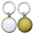 Golf Ball Shaped Metal Keychain | https://www.bestnamebadges.com