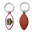 Football Shaped Metal Keychain | https://www.bestnamebadges.com