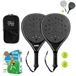 Outdoor Beach Paddle Tennis Set 2 Rackets Ball Bag | https://www.bestnamebadges.com
