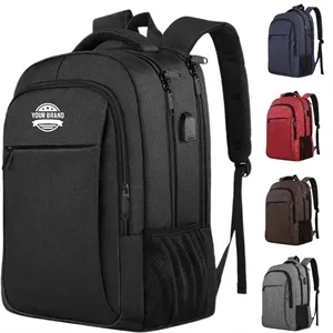 Custom Travel Laptop Backpack Business Backpack | https://www.bestnamebadges.com