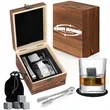 Whiskey Glass Premium Natural Ice Stone Storage Box Set | https://www.bestnamebadges.com