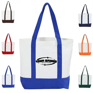 Casual Durable Cotton Foldable Tote Shopping Canvas Bag | https://www.bestnamebadges.com