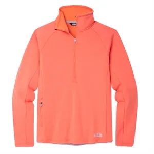 STIO® Women's Glide Power Stretch Half Zip Pullover | https://www.bestnamebadges.com