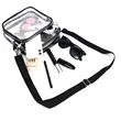 Clear PVC Crossbody Shoulder Bag (Ocean) | https://www.bestnamebadges.com