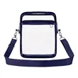 Clear PVC Crossbody Shoulder Bag (Ocean) | https://www.bestnamebadges.com