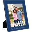 8" x 10" Blue & Silver Leatherette Photo Frame | https://www.bestnamebadges.com
