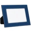 8" x 10" Blue & Silver Leatherette Photo Frame | https://www.bestnamebadges.com