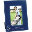4" x 6" Blue & Silver Leatherette Photo Frame | https://www.bestnamebadges.com