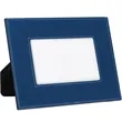 4" x 6" Blue & Silver Leatherette Photo Frame | https://www.bestnamebadges.com