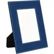 5" x 7" Blue & Silver Leatherette Photo Frame | https://www.bestnamebadges.com