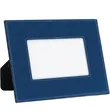 5" x 7" Blue & Silver Leatherette Photo Frame | https://www.bestnamebadges.com