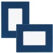 5" x 7" Blue & Silver Leatherette Photo Frame | https://www.bestnamebadges.com