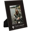 5" x 7" Black & Silver Leatherette Photo Frame | https://www.bestnamebadges.com