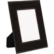 5" x 7" Black & Silver Leatherette Photo Frame | https://www.bestnamebadges.com