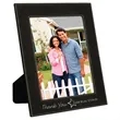 8" x 10" Black & Silver Leatherette Photo Frame | https://www.bestnamebadges.com