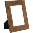 5" x 7" Rustic & Gold Leatherette Photo Frame | https://www.bestnamebadges.com