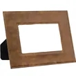 4" x 6" Rustic & Gold Leatherette Photo Frame | https://www.bestnamebadges.com