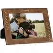 8" x 10" Rustic & Gold Leatherette Photo Frame | https://www.bestnamebadges.com