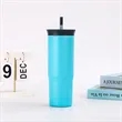 Double-layer Stainless Steel Coffee Tumbler with Lid | https://www.bestnamebadges.com