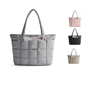 Puffer Work Tote Handbag